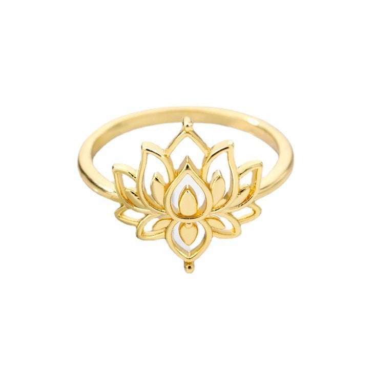 Lotus Flower Necklace + Ring