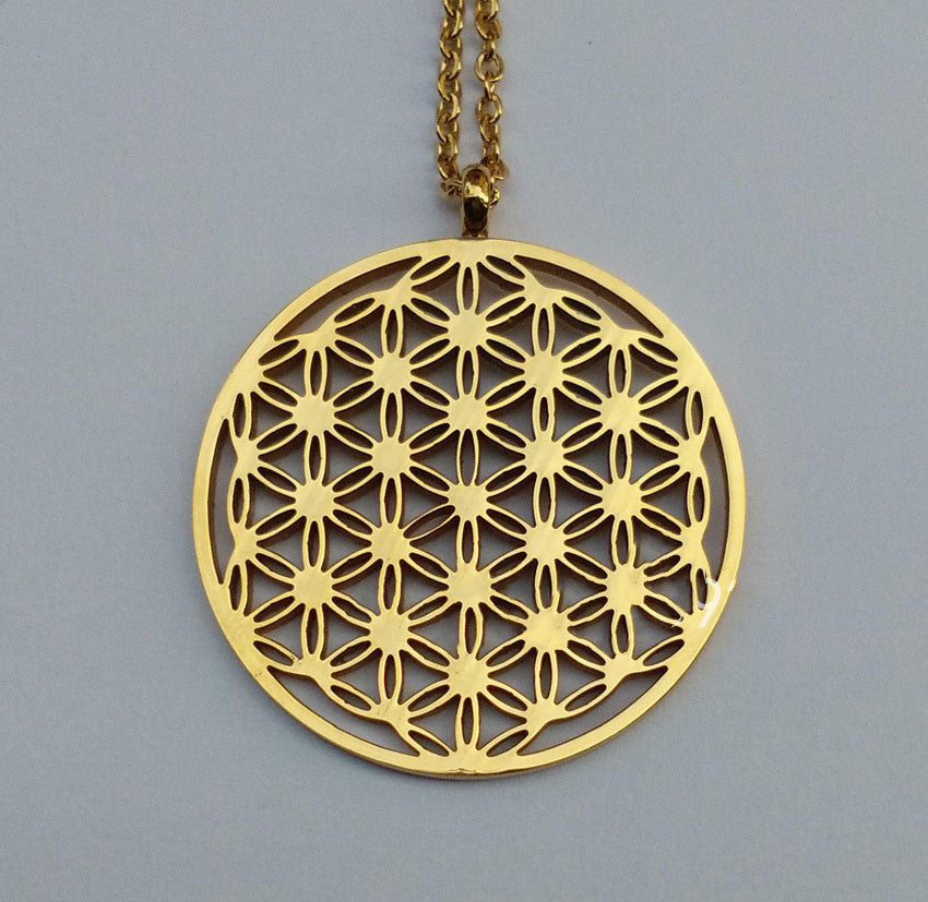 Flower of Life Necklace thick