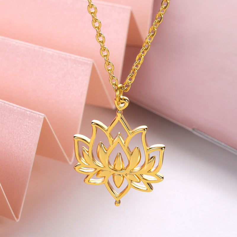Lotus Flower Necklace + Ring